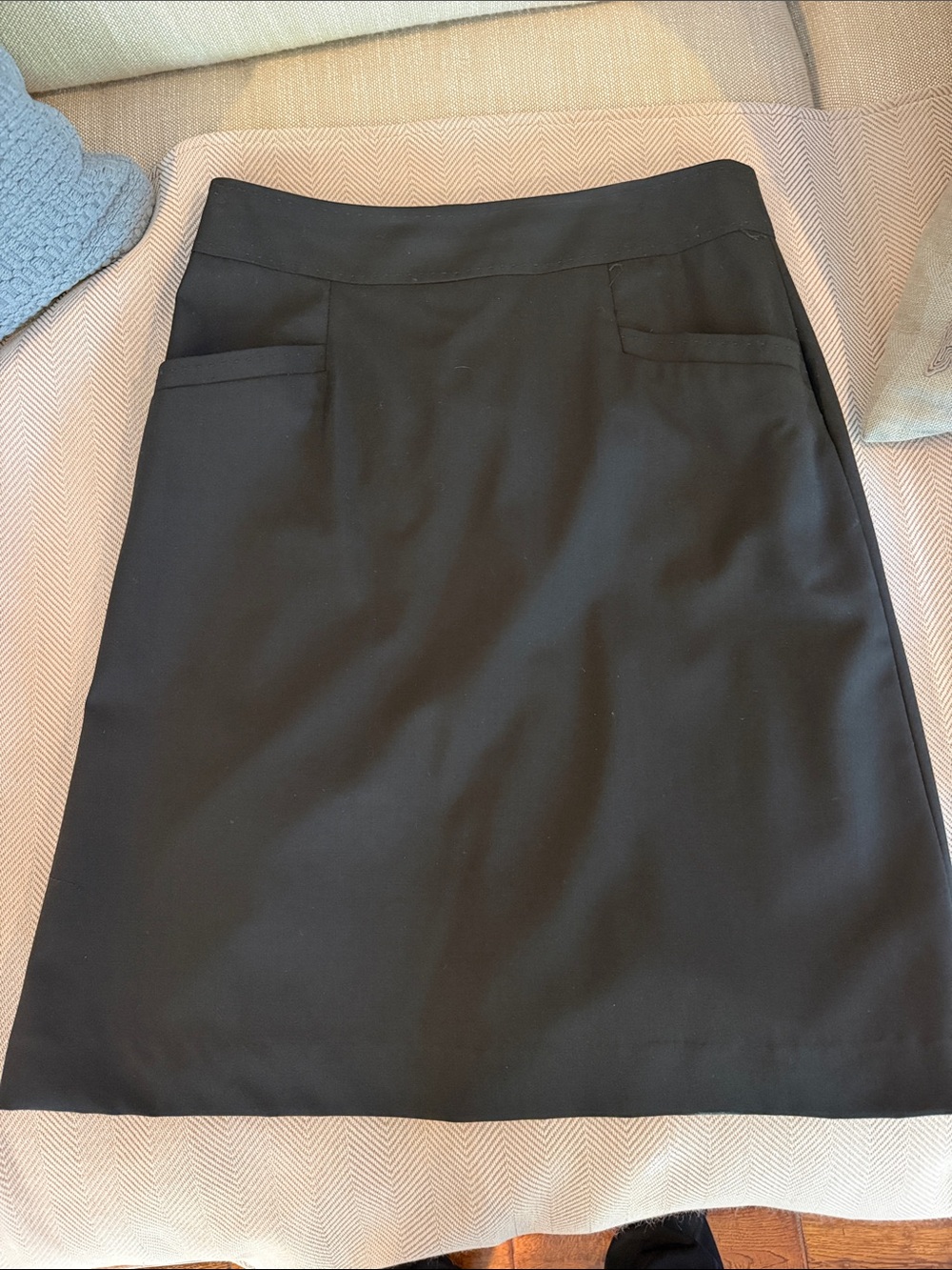 Banana Republic Black Pencil Skirt with Front Welt Pockets